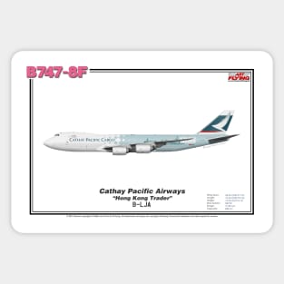 Boeing B747-8F - Cathay Pacific Cargo "Hong Kong Trader" (Art Print) Sticker